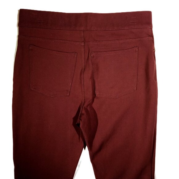 SPANX Pants LGE  Mulberry Plum   Style 20214R  Ponte Ankle  Pull-On  Pockets EUC - Picture 4 of 9